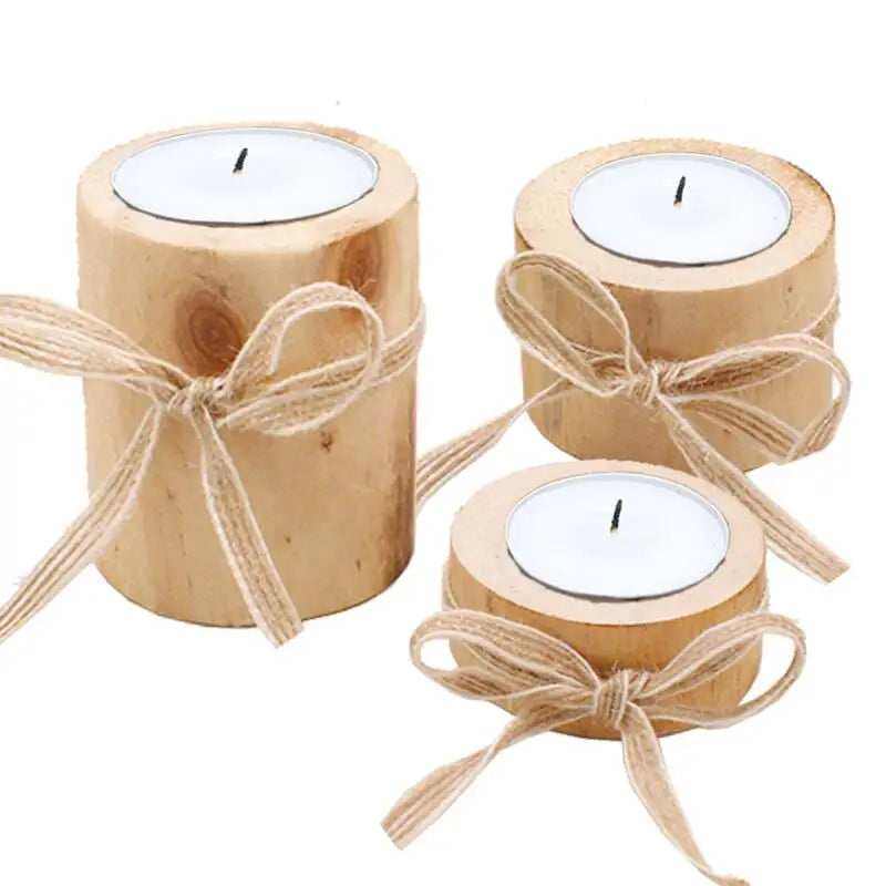 Wooden Candle Holder