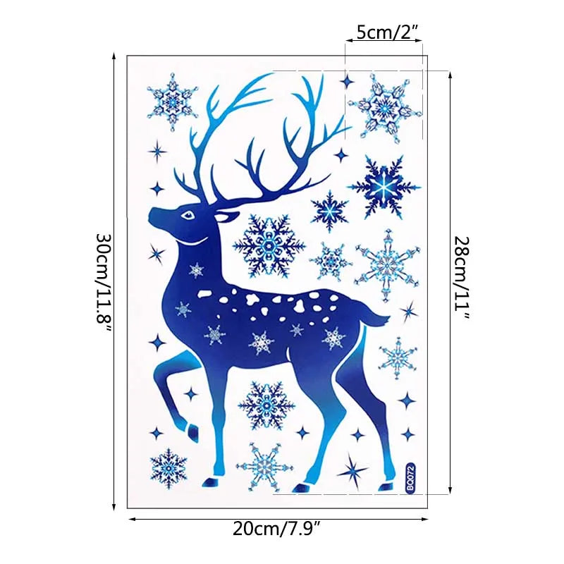 Christmas Elk Snowflake Stickers