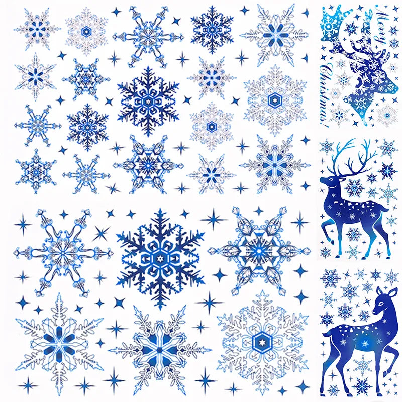 Christmas Elk Snowflake Stickers