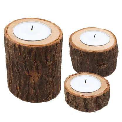 Wooden Candle Holder