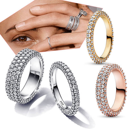 Sparkling Moon And Sun Rings